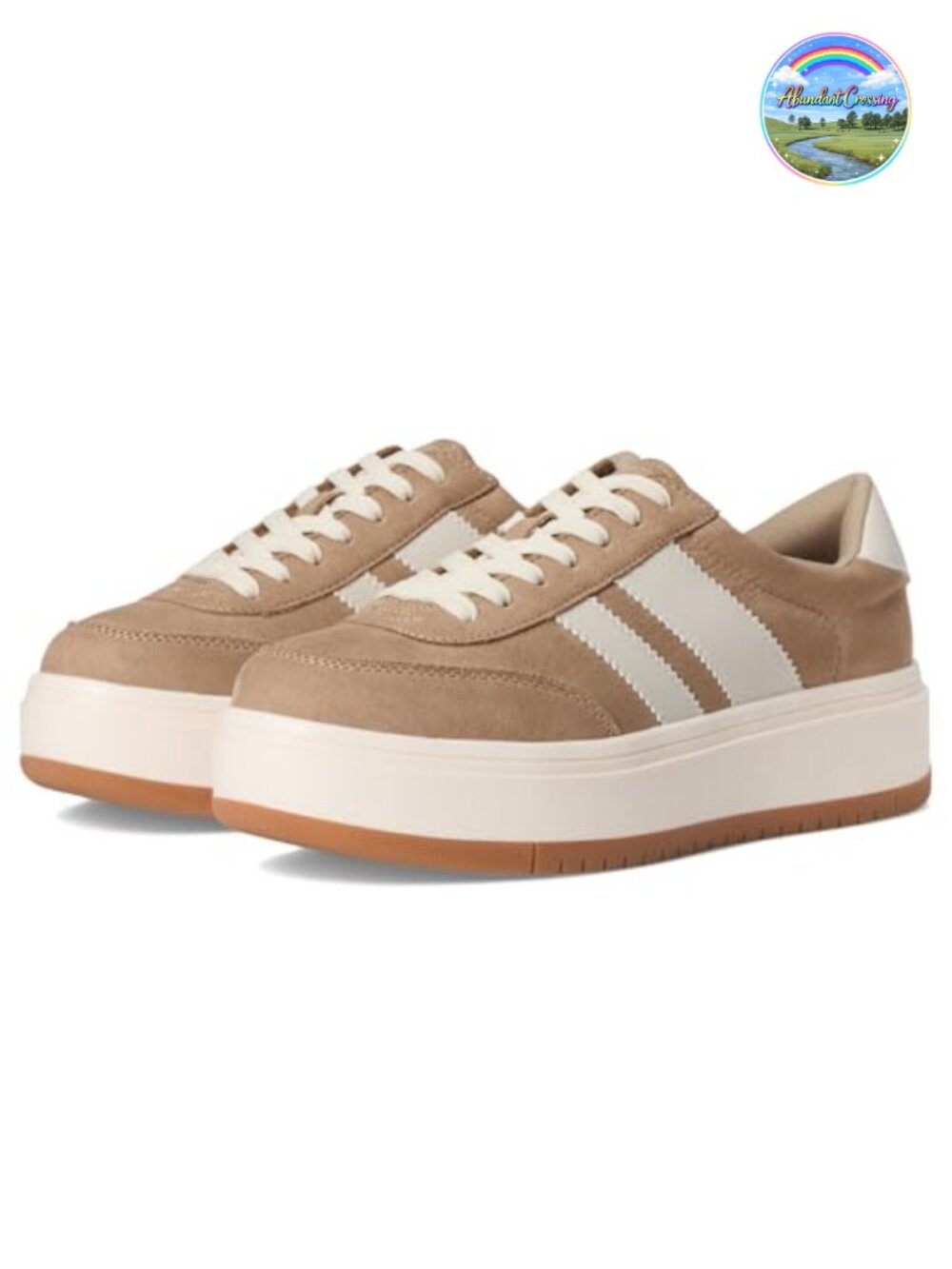 Madden Girl Navida Lace-Up Striped Fashion Sneakers